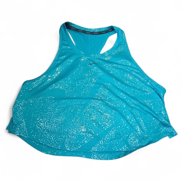Nike Tops - Nike Turquoise Glitter Tank Top SIZE M